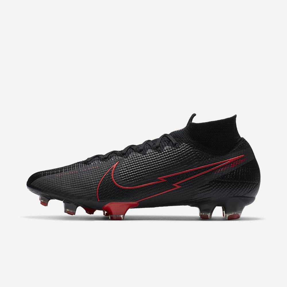 Crampon De Foot Nike Mercurial Superfly 7 Elite FG Noir 4736-210 Black/Dark Smoke Grey/Black Homme | ZPZ-31654211